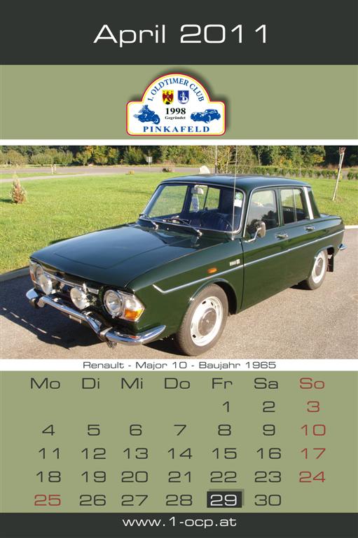 Oldtimerkalender 2011